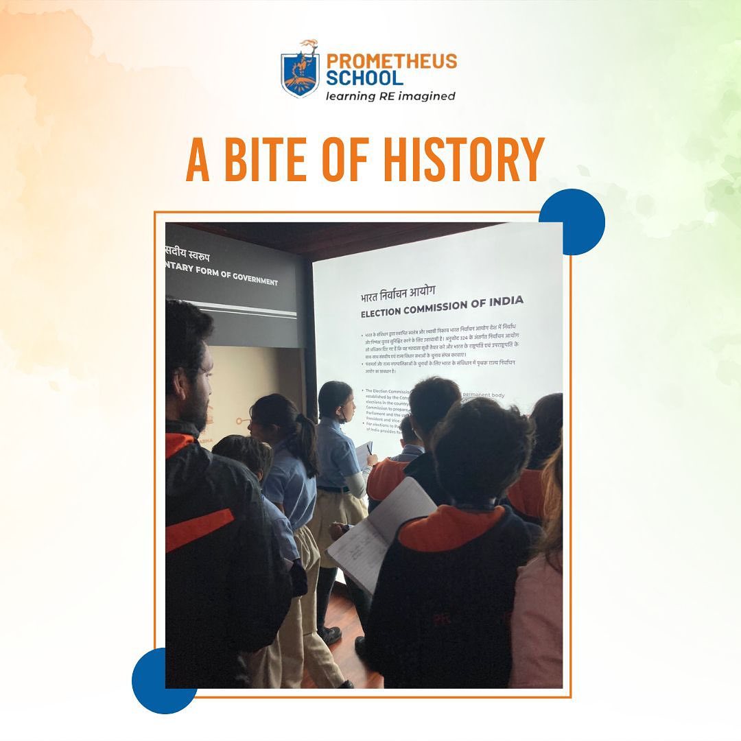 Prometheus_Edu's tweet photo. Form 5 students enjoyed a bite of history on their visit to the Pradhanmantri Sanghralaya to enhance their learning about Indian democracy.
#constitution #PradhanmantriSanghralaya #Indianconstitution #governance #studentexplorers #prometheusschool #learningreimagined https://t.co/58w3wXDyEV