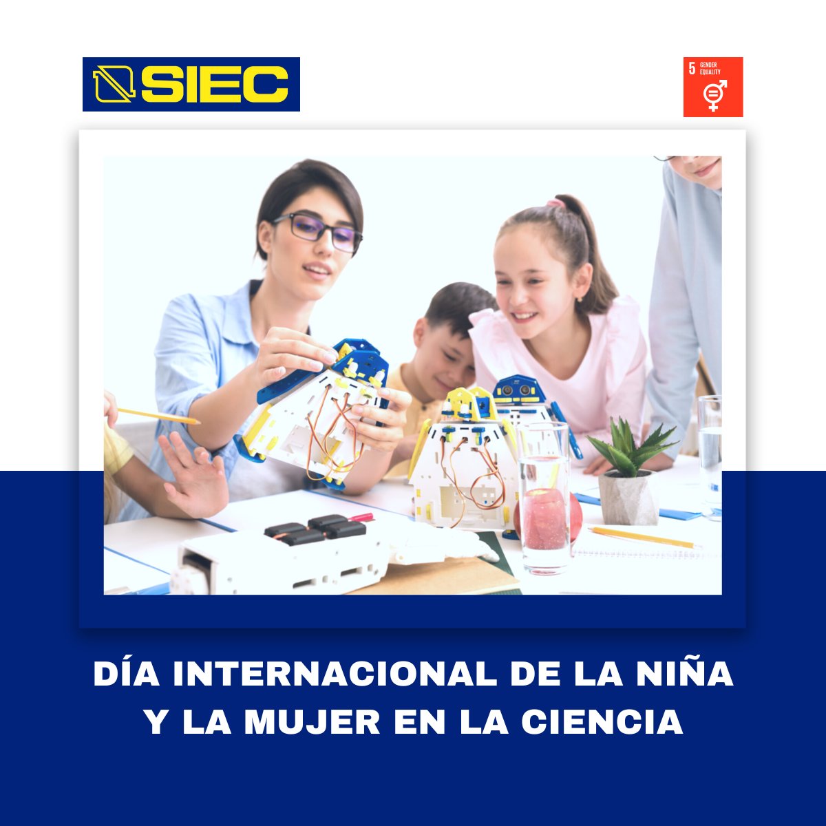 Hoy es un día para celebrar los logros de las mujeres en la #ciencia, y también es un momento para pensar en cómo podemos seguir avanzando hacia la #igualdad. Desde SIEC trabajamos para reducir al máximo la brecha de género en nuestro sector. #11F #Diadelamujerylaniñaenlaciencia