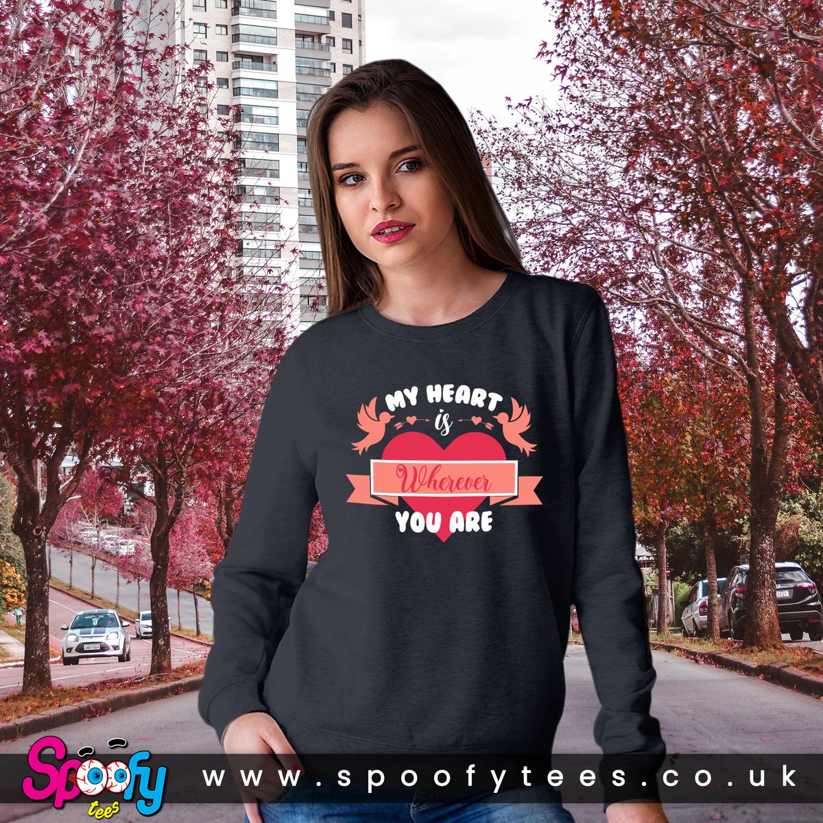 spoofyteesuk's tweet photo. My Heart Is Wherever You Are Valentine's Day Romantic and Inspiring Quote Unisex Sweatshirt 

Starting from £23.99 only.

Shop Our Love Designs❤️only 
@spoofyteesuk

 👉https://t.co/5WlifMVTCa

#ValentinesWeek #ValentinesDay #ValentinesDay2023 #sweatshirt #spoofytees  #Ukraine️ https://t.co/Y6lzcDkhLQ
