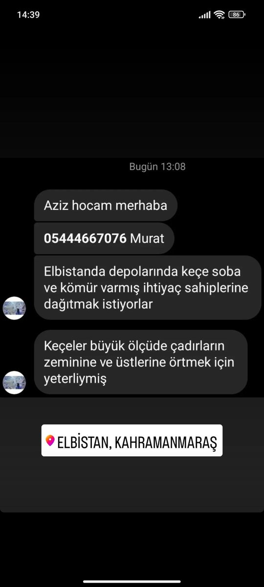 wannartcom's tweet photo. ELBİSTAN

❗️KEÇE SOBA KÖMÜR TEMİNİ❗️

Elbistan depolarında keçe soba ve kömür varmış ihtiyaç sahiplerine dağıtmak istiyorlar.

irtibat: 0544 466 70 76 https://t.co/JJlC3EsfAG
