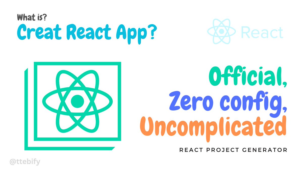 ttebify's tweet photo. New To React? First Question Must be What is Create React App?
Create React App (CRA) is a command-line tool that helps developers quickly set up a new React project with a basic file structure and a development server. With Cr... #CreateReactApp #ReactJS https://t.co/bknkvUknRg