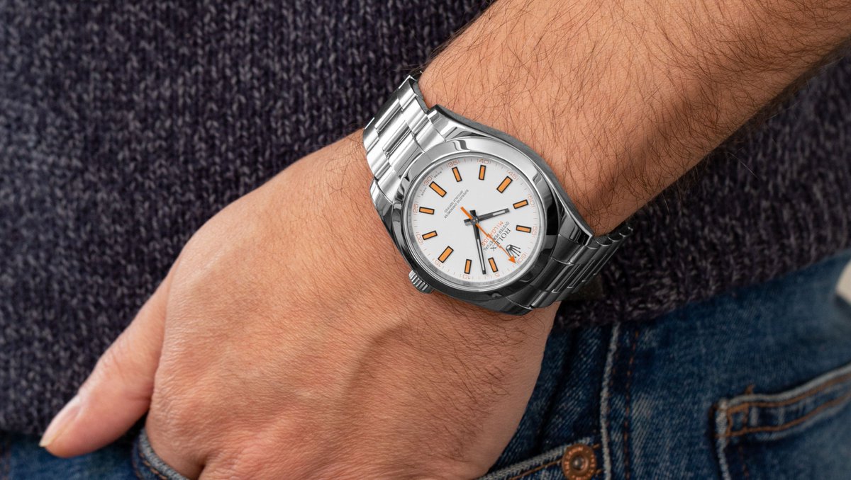 watchmaster's tweet photo. Did you know that #AshtonKutcher, the famous #american #actor, owns exactly the same #Rolex #Milgauss ref. 116400? 👀
💬Do you prefer the Milgauss version with the blue or black dial?

🛒 Check the link: https://t.co/7BRTaVM84A https://t.co/UgUNwJn61d