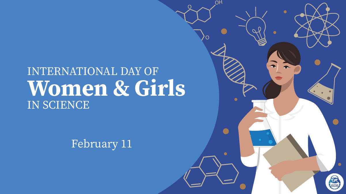 Happy #WomenInScienceDay!  👩🏿‍🔬👩🏻‍🔬👩‍🔬

'As president of the ISDB, I wish to send congratulations, encouragement and best wishes for a successful 2023 to women scientists and engineers of all ages on this @WomenScienceDay' @BronnerMarianne 

#February11 #WomenInScience #WomenInSTEM
