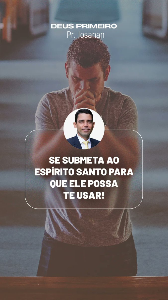 Tenho refletido que muitas vezes não somos mais usados pelo Espírito Santo, não porque Ele não queira nos usar, mas porque nós não nos submetemos a Deus.

Queremos na maioria das vezes fazer a nossa vontade.

Leia completo: buff.ly/3tWv0V0