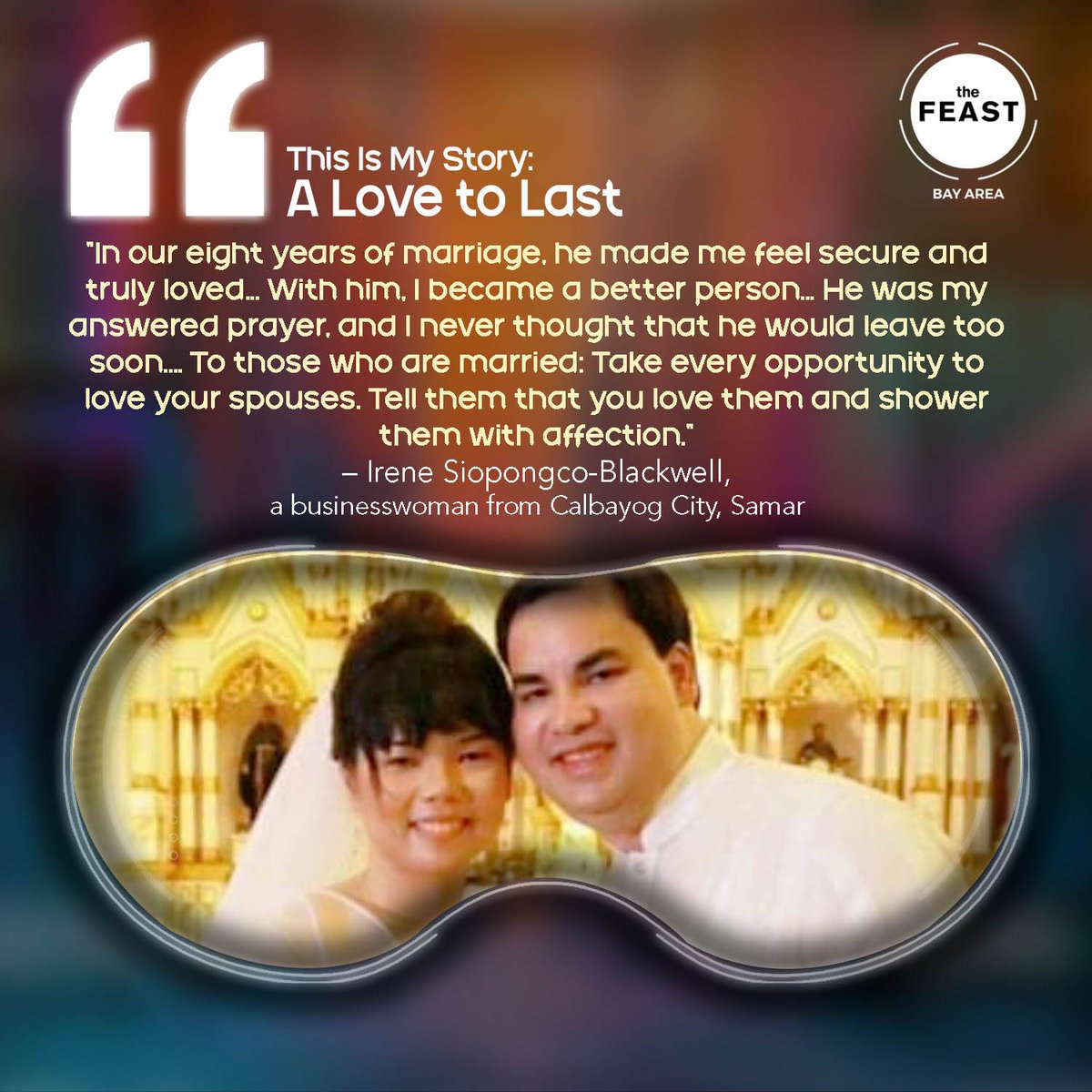 READ: A testimony of A Love That Lasts at the latest #TheFeastBayAreaBulletin: rb.gy/w53rut

Advance Happy Valentine's Day, Feasters!