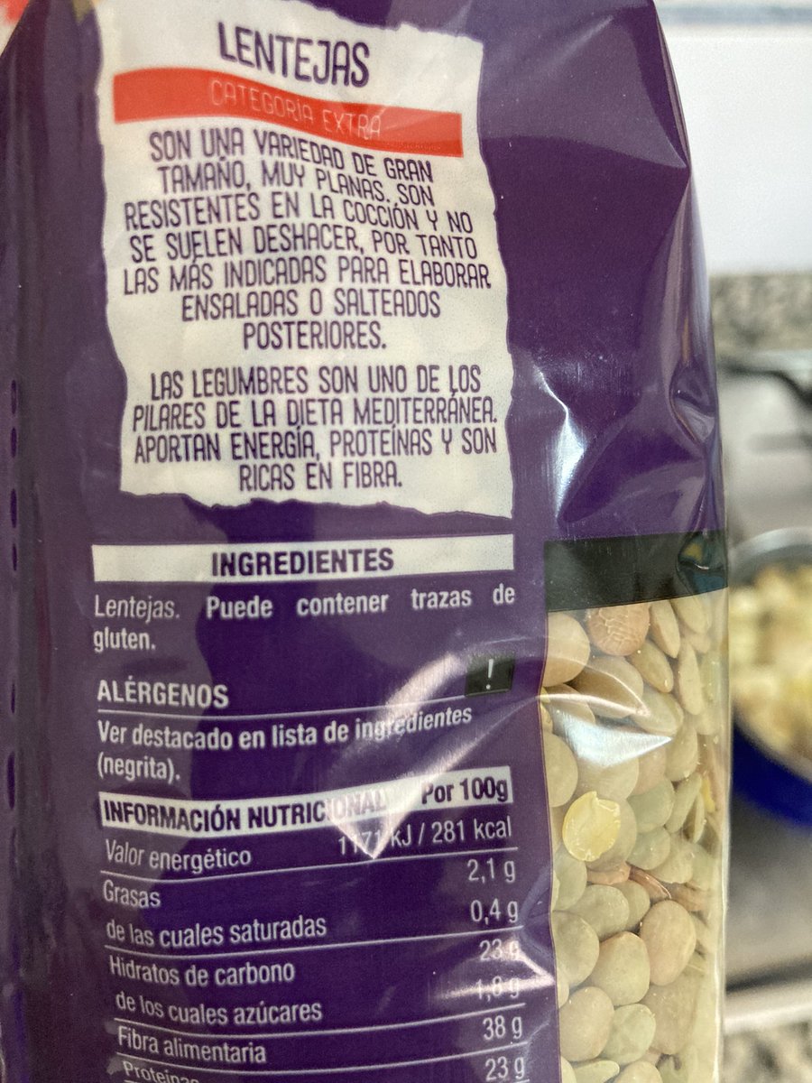 EduAst33's tweet photo. @Consum creo que se os ha olvidado poner que además de trozos de gluten también puede contener trozos de madera vuestras lentejas https://t.co/4fp2joE84A