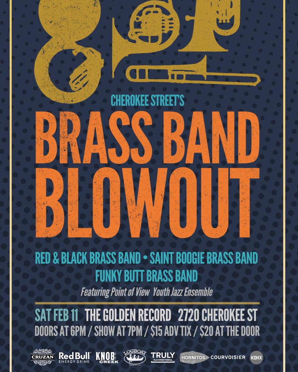 TONIGHT'S the Night!!

We are back for round 2 and Celebrating the 2nd year of The Golden Record on Cherokee Street!

Get your tickets, $20 at the door!

Tonight is GUARANTEED to BLOW you away! 

DONT MISS IT!!!

#SAINTBOOGIEBRASSBAND 
#CHEROKEESTREET 
#LIVEMUSIC
#STL
