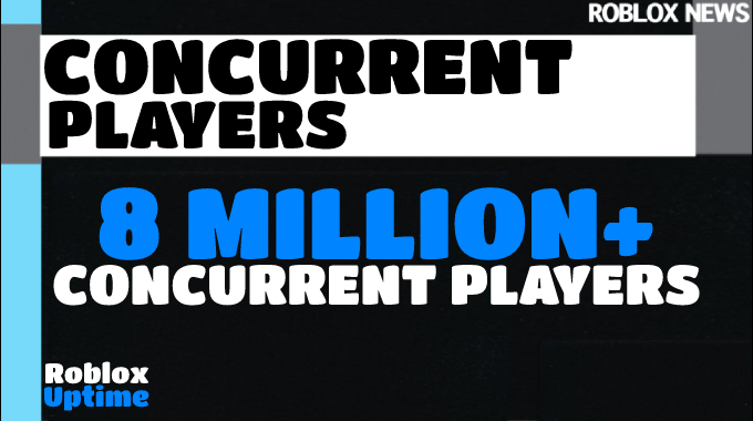 Roblox_Uptime's tweet image. There is currently 8 million+ concurrent players on #Roblox just after the PSX weekly update. #RobloxNews
