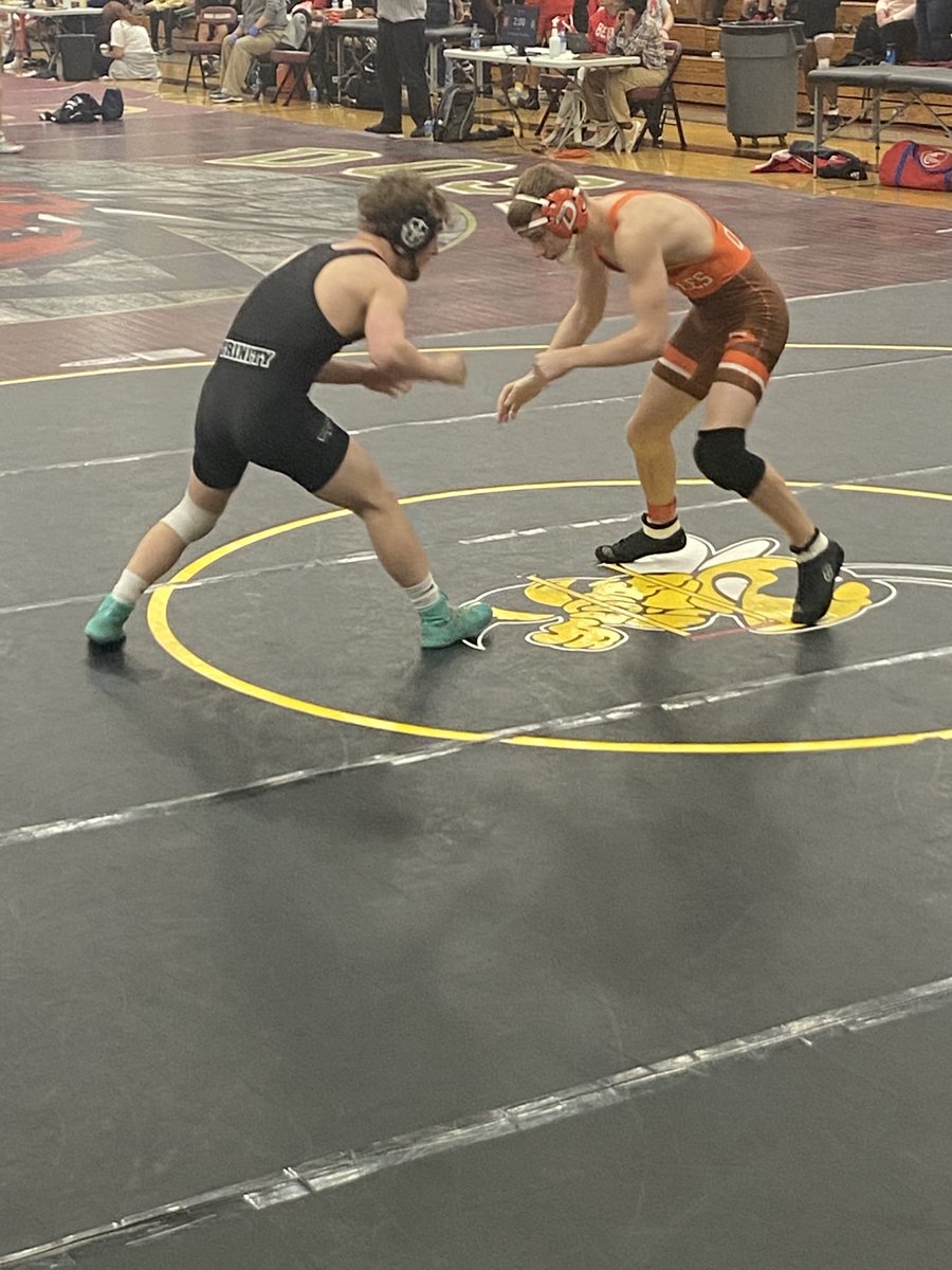 trinitysports's tweet photo. Region Wrestling Tourney. Trinity Wrestler Bryant Beane won this match by pin fall in 37 seconds. Go Rocks. ☘️🤼 https://t.co/cUZ4jQcYhE