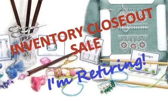 Don't miss the CLOSE OUT SALE of my Amazon Handmade shop.  Scissor fobs and counting pins are dwindling, but I still have lots of needle minders available. Everything is 20% off. Limited to stock on hand. 
amzn.to/3W1e6B2 is a direct link to all my products.