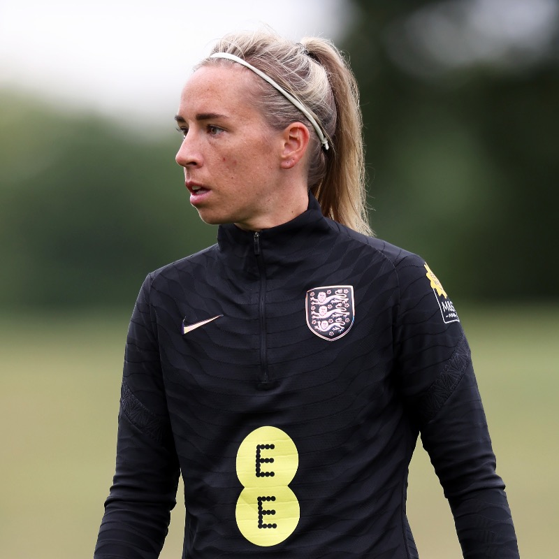 Lionesses's tweet photo. An update to the #Lionesses @ArnoldClarkCup squad. 

@JordanNobbs8 has been called up with @frankirby withdrawing due to injury.