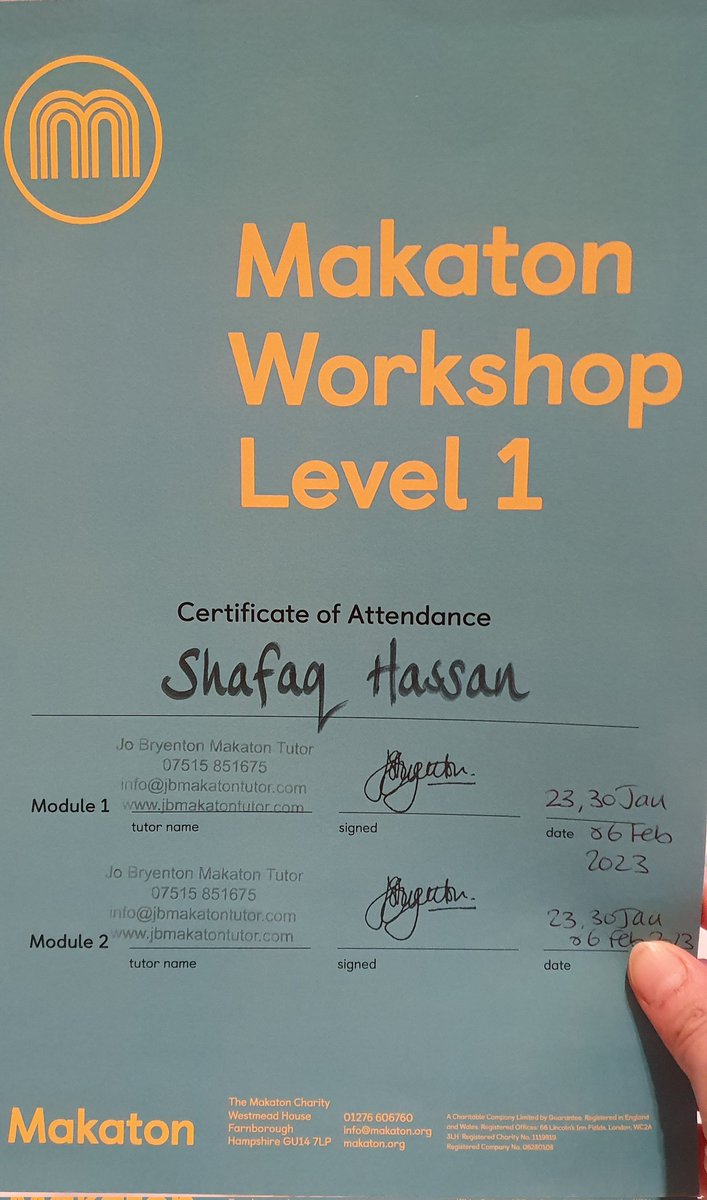 ShafaqHassanSLT's tweet image. I'm so happy!! Opens so many doors inshAllah:) #makaton #communication #speechtherapy #AHP