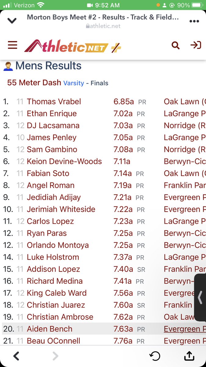 TjVrabel35's tweet photo. Morton track meet junior year 🏃🏽💨 https://t.co/AfOuMdfU8A
