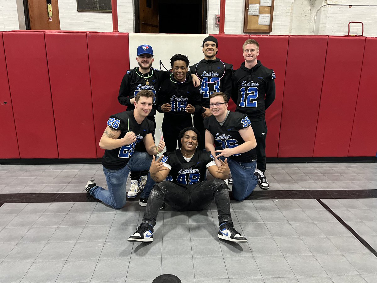 HUGE weekend for <a href="/LutherFootball/">Luther Football</a>:
-Official visit weekend with #OKGs on Campus 
-Current players CRUSHING it volunteering at <a href="/Decorah_Vikings/">Decorah_Vikings</a> Elementary Dance Party
-Recruits &amp; Commits on campus enjoying <a href="/luthercollege/">Luther College</a> #ScholarsRecognitionDay
-More ‘23 Ballers Committed 
🔵⚪️🔥🔥