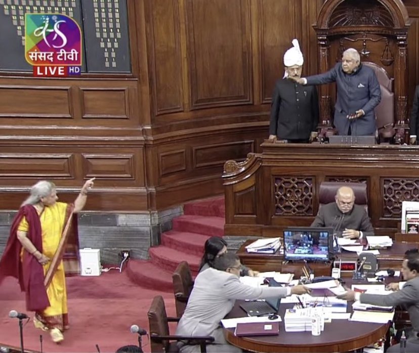BefittingFacts's tweet photo. What Jaya Bachchan was doing in Rajya Sabha? https://t.co/LkSepVlo0O
