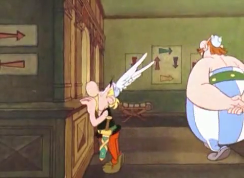 opencity_italia's tweet photo. La celebre gag di Asterix e Obelix che chiedono il lasciapassare a38 e cercano disperatamente l'ufficio 1 è forse il più classico dei riferimenti scherzosi alle difficoltà dei cittadini con la burocrazia. Partiremo (anche) da qui, nel nostro webinar https://t.co/hbDdOclykO https://t.co/CZgJKnFuEU