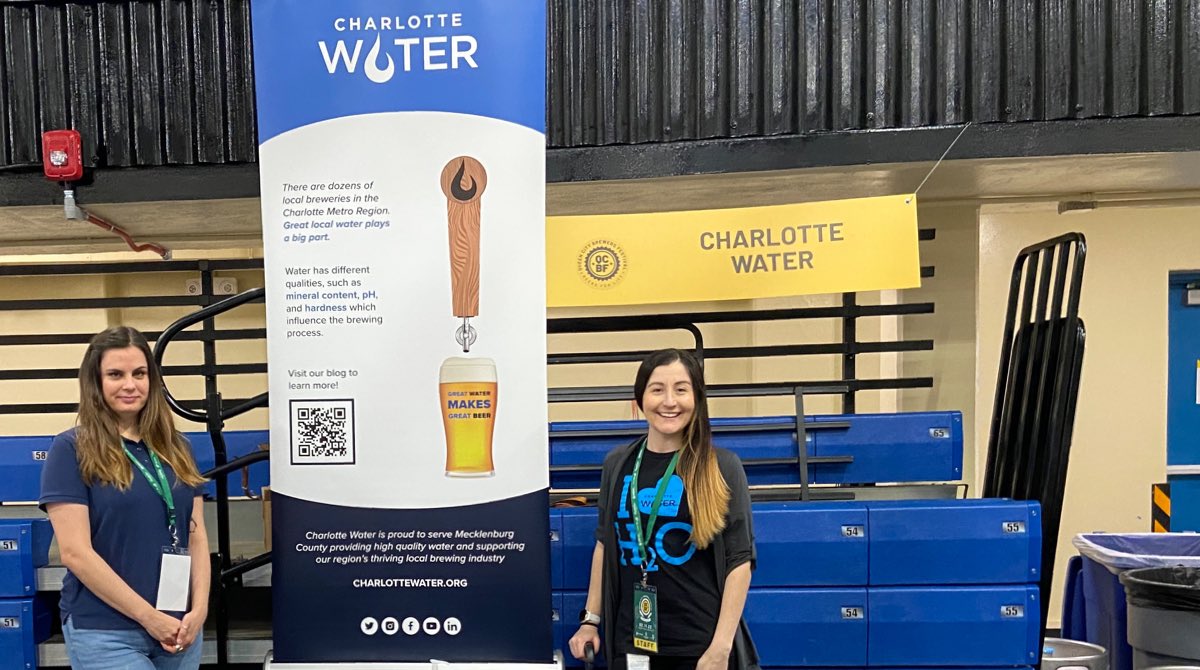 Great water makes great beer! We are excited to participate at @QCBrewFest- Shout out to Charlotte Independent Brewing Alliance and Charlotte Beer Collective for making this possible. Special thanks to @TripleCBrew for supporting the hydration station! #lovetap