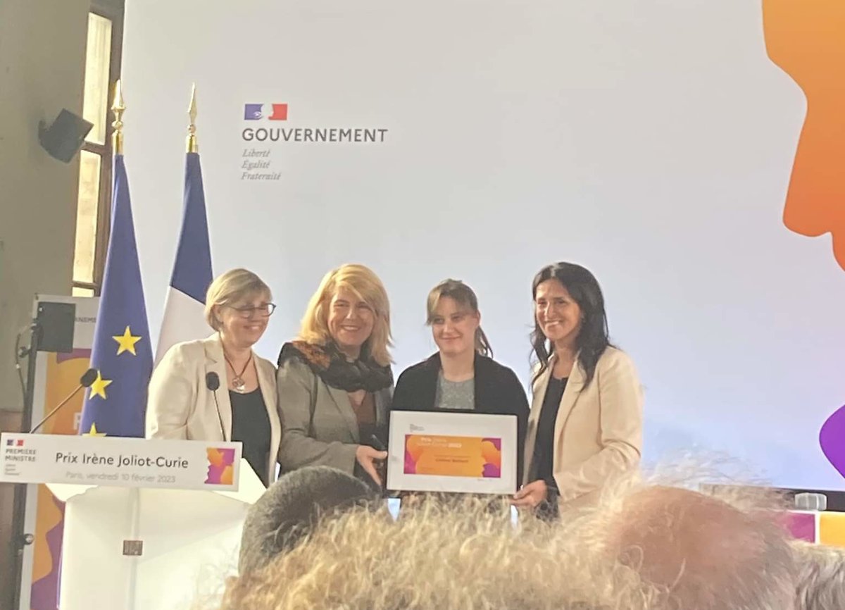 #WomenInScienceDay | L'<a href="/AFNEUS/">AFNEUS</a> était présente à la remise du prix Irène Joliot-Curie, en présence de <a href="/Elisabeth_Borne/">Élisabeth BORNE</a> et <a href="/sretailleau/">Sylvie Retailleau</a> !

Le prix est décerné par <a href="/sup_recherche/">Ministère Enseignement supérieur/Recherche/Espace</a>, avec le soutien de l’<a href="/AcadSciences/">Académie des sciences</a> et de l’<a href="/AcadTechnolog/">Académie des technologies</a>

Toutes nos félicitations aux lauréates !