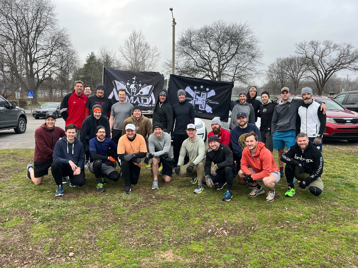 Great morning in the gloom with these good men!