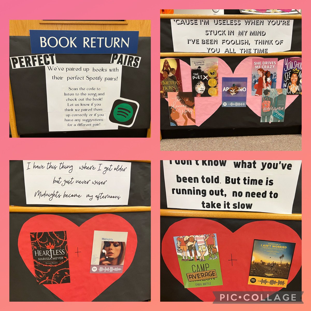 batelkasbooks's tweet photo. This weekend, check out some perfect pairsβbooks and songs that are made for each other β€οΈ #emmsmediacenter #perfectpairs #emms_pride @hcpss_emms https://t.co/u2imyofVxF