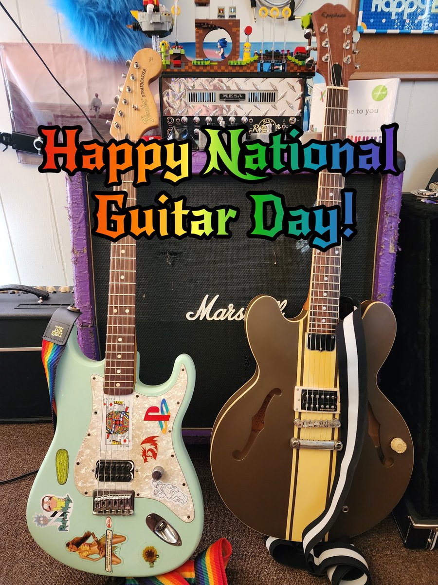 Happy! National! Guitar! Day! Rip that six string! #yabadaba_dyl #guitar #guitartok #nationalguitarday #music #sixstring