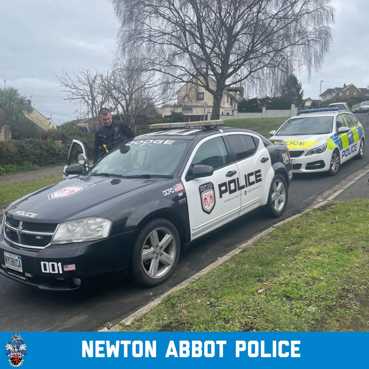 Today we bumped into <a href="/DodgeCityPD/">Dodge City Police Department</a> after they took a few wrong turns and ended up in Newton Abbot 😉