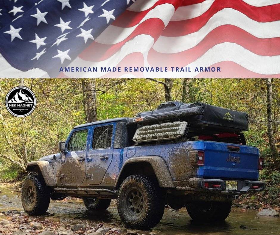 MEKMagnet's tweet photo. Designed in California, produced in Pennsylvania and tested across our nation to bring you the finest Removable Trail Armor to protect your rig and match your style. That's who we are. MEK Magnet
#mekmagnet #removabletrailarmor #madeintheusa #trailarmor #offroadessentials https://t.co/Lupkww2OgB