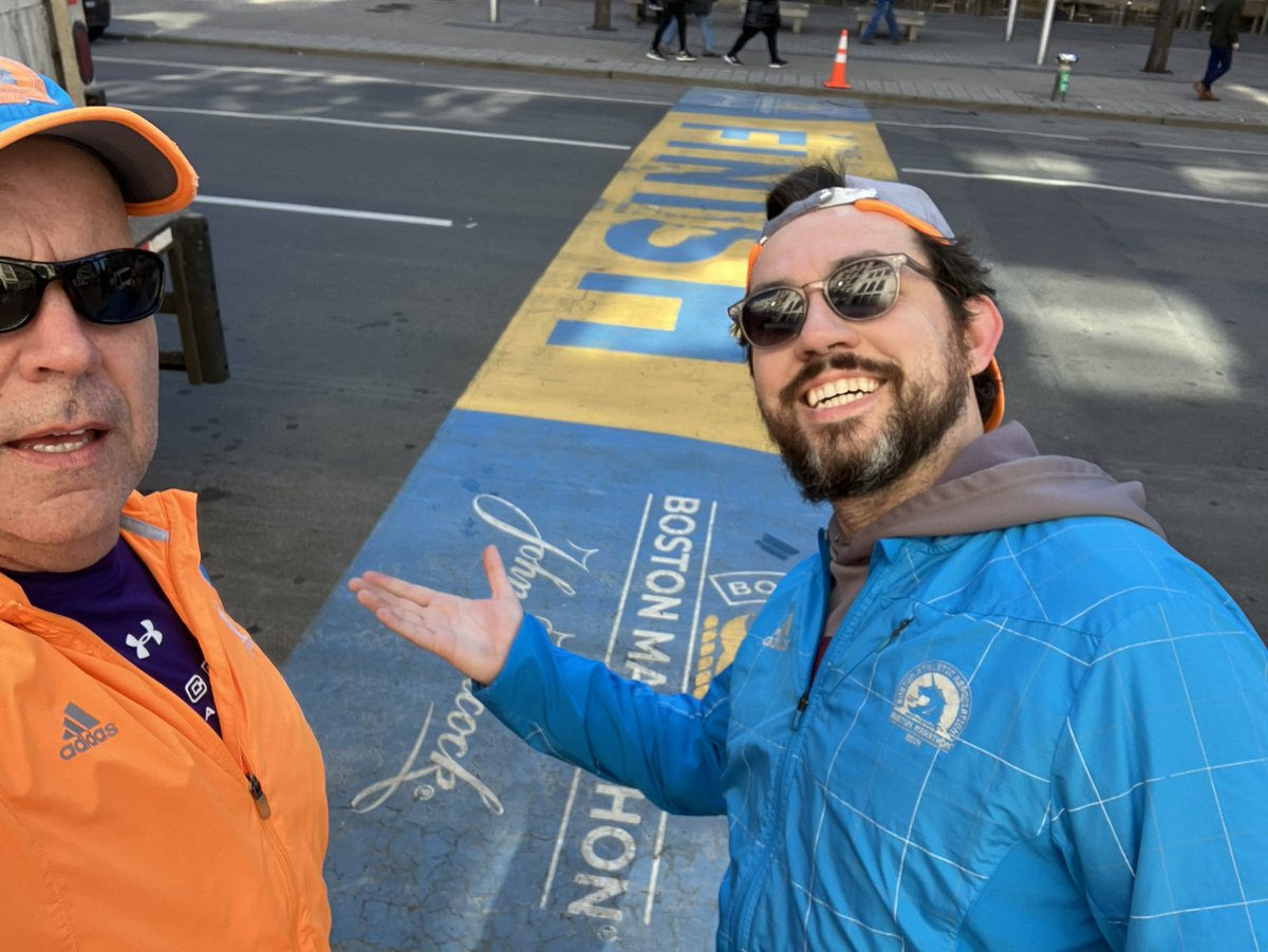 patrickecook's tweet photo. Logging some #EStreeters mileage with @AndrewCooker in #Boston while the ladies stop in for a wedding dress fitting on Boylston Street #BostonRunners #BostonMarathon https://t.co/f9NsYKJpoQ