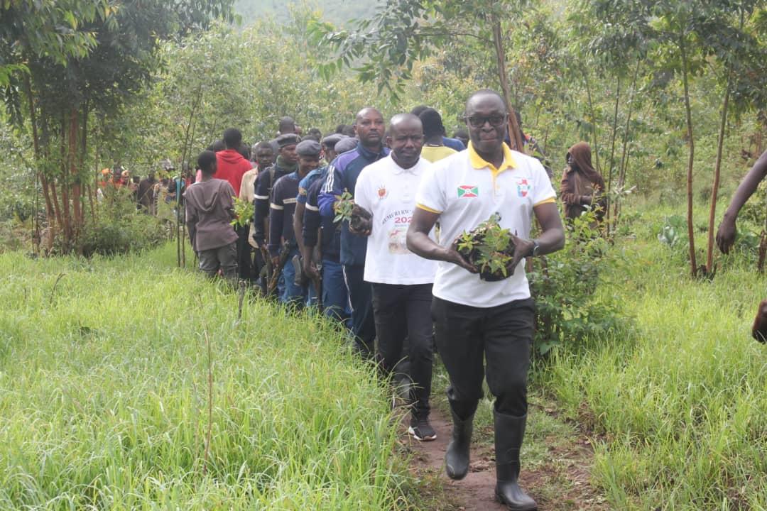 rutanacnddfdd's tweet photo. #Burundi kuruyu wa 11/2/2023 mu ntara ya Rutana abagumyabanga bo muriyo ntara bifatanije nabandi bene gihugu bo mu makomine ya Musongati na Rutana aho bari baramutse batera ibiti ku mutumba wa Bugunga uri muri Komine Rutana.@nancymutoni @CnddFdd https://t.co/nCb136irc9