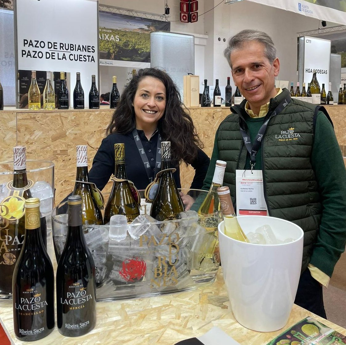 PazoDeRubianes's tweet photo. Noelia y @GuillhermoGomez en
#BWW2023 #PazodeRubianes  #BarcelonaWinwWeek https://t.co/wBz8dikE8M