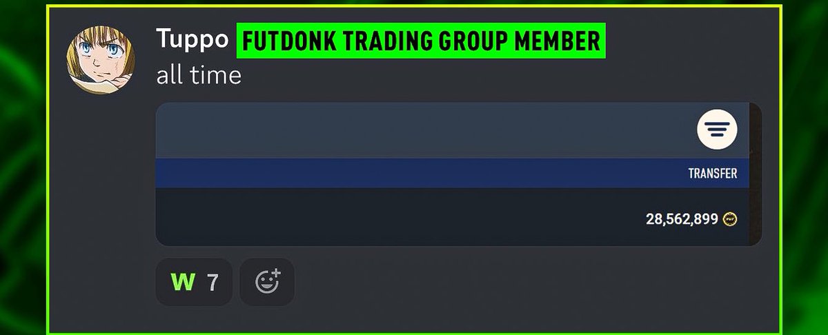 Futdonk's tweet photo. Who needs help making coins? 🙌

Dropping 5 FREE spots in my premium Trading Group to 5 who like this ❤️ 

Drop that follow for the DM! https://t.co/NRyabC6lAE