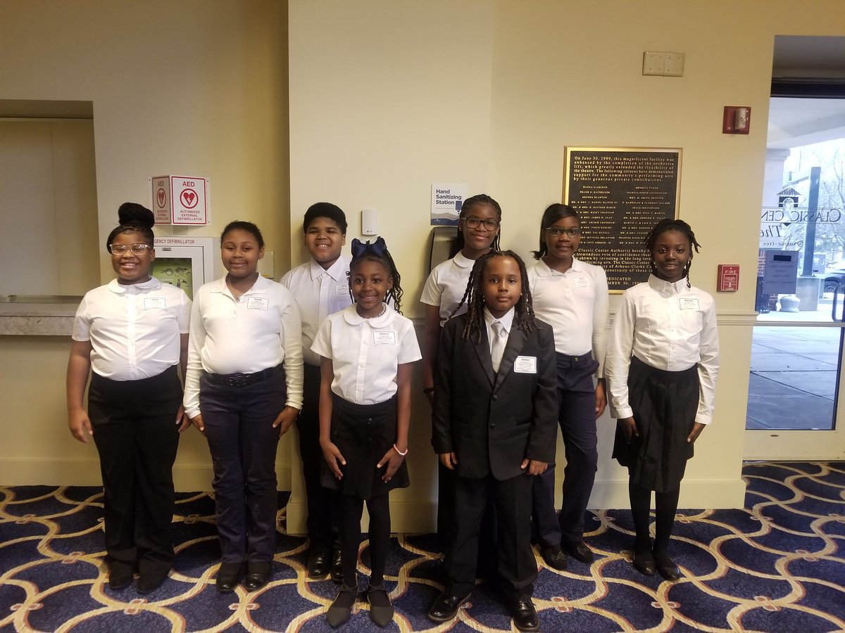 bmusicteacher's tweet photo. Shout out to our eight eSTEAMed honor chorus students who participated in the GA State Elementary Honor Chorus in Athena, GA this weekend 💙💛💙💛.
@APSMAJ_Elem @Retha_Woolfolk #apsarts #MAJstrong #apsupdate https://t.co/ikB1EU0nui