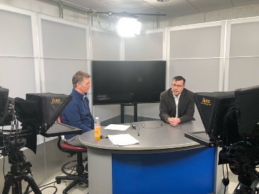 BrianFrehner's tweet photo. @UMKCHistory faculty spent time recently honing their interview skills with @KCURUpToDate expert interviewer, @stevekraske.  Many thanks to Steve and his colleague, @Nick_Matthews, for their work.  
@dffreeman6 @DTrowbridge7 @UMKCSHSS @UMKC https://t.co/vJtkhiZ74u