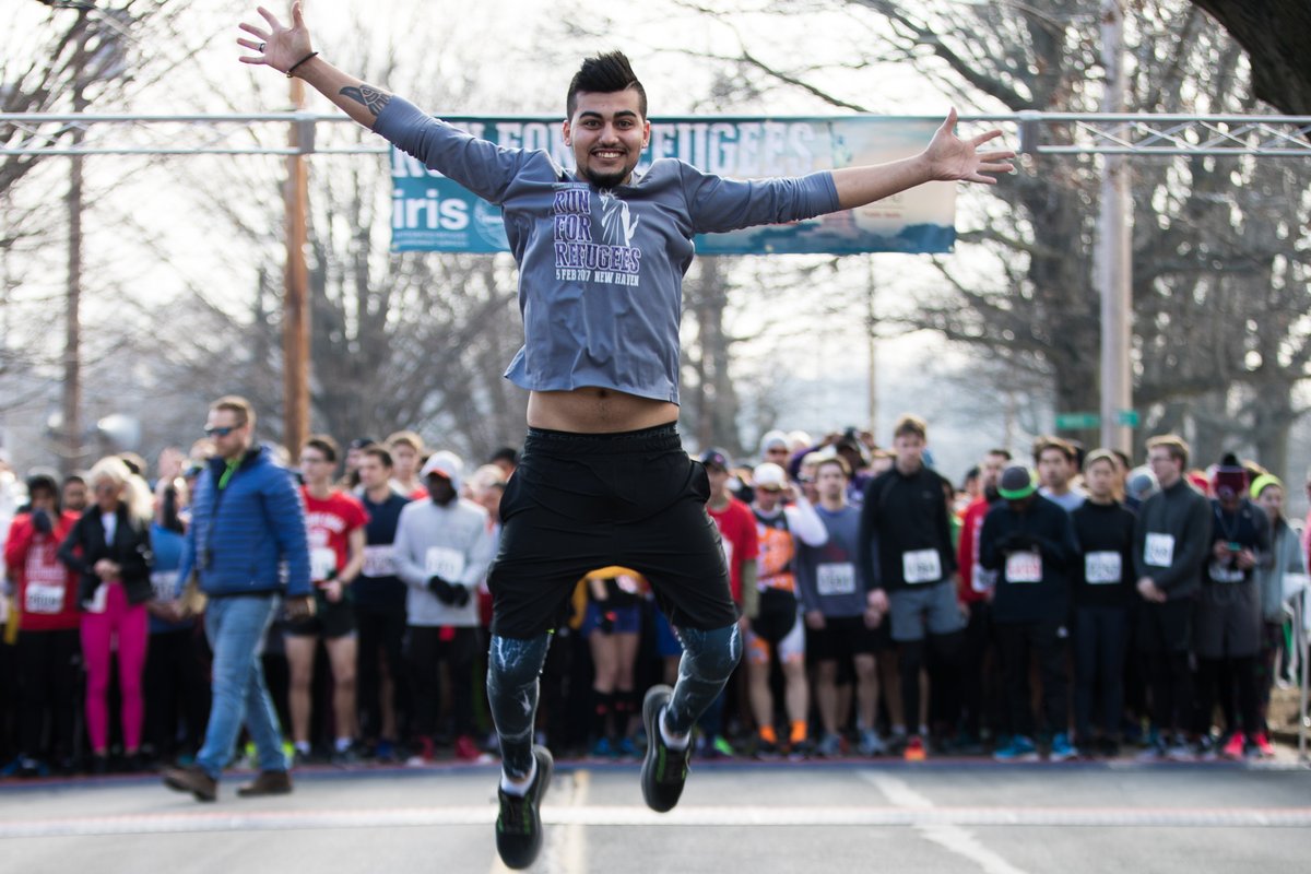 Tomorrow's weather forecast in New Haven is 40 degrees 😎 — the perfect running &amp; walking conditions to celebrate refugees &amp; immigrants!

You can still join us at the #RunForRefugees— sign up here bit.ly/39fwIa6 or in-person tomorrow at the race site starting at 8:30am.