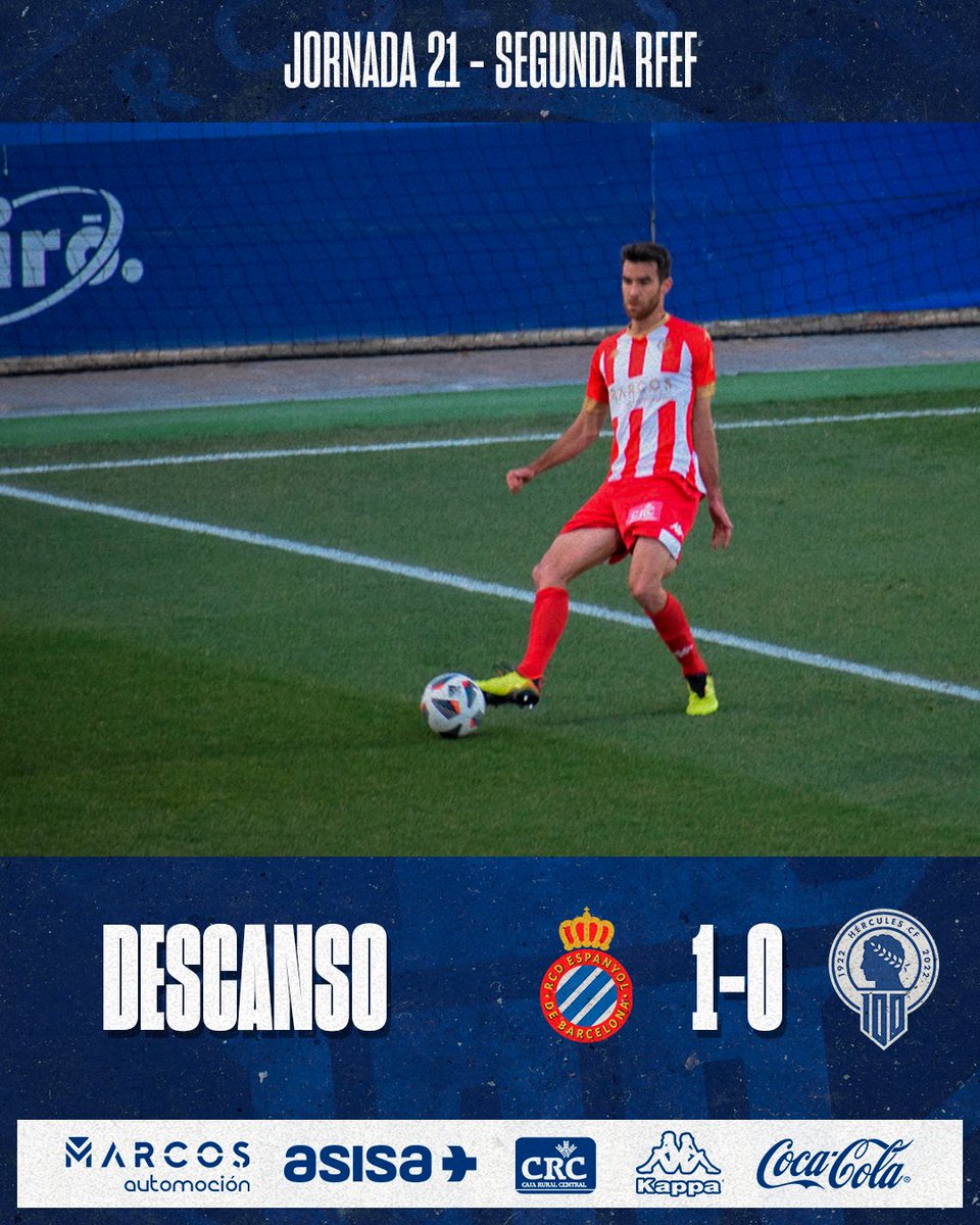 cfhercules's tweet photo. ⏸️ 𝗗𝗲𝘀𝗰𝗮𝗻𝘀𝗼
Espanyol B 1️⃣➖0️⃣ HÉRCULES CF
📺 https://t.co/7hApcolMBP
📻 #RadioHCF https://t.co/fCQ1hLwuFD
#EspanyolBHércules · 💙#MachoHércules 🤍 https://t.co/SparYpdUrJ