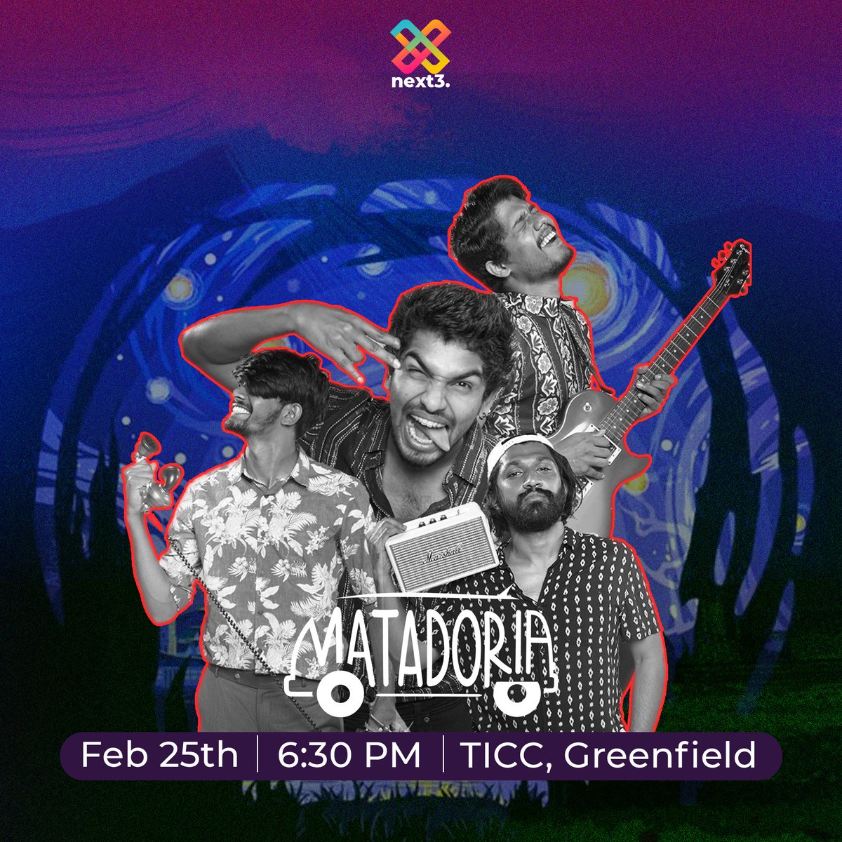 Next3__'s tweet photo. Let's just take a moment to witness the celebration of life at Next3

#next3 #next3live #next3concerts #tribeacademy

#matadoria #ioya #keralaband #malayalamband #trivandrum #trivandrumdiaries #trivandrumcity #trivandrumvibes #trivandrumdays #mixing #mastering #reels #marap https://t.co/3wqlmu3HDP