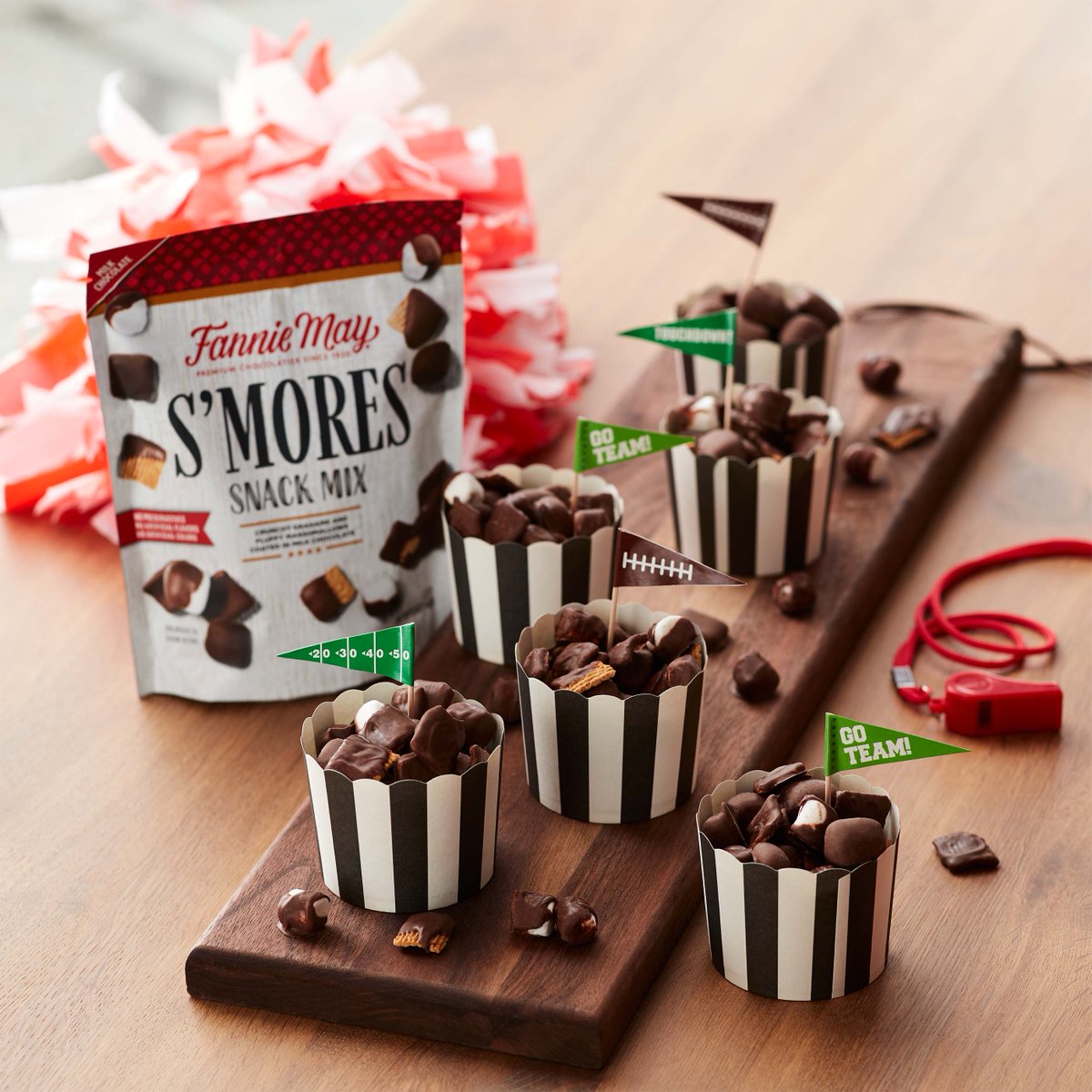 fmchocolate's tweet photo. Weekend plans?  Whether you are hanging out with your Gal Pals, your sweetheart or your football buddies...S'mores snack mix is THE go to snack! https://t.co/qg5n7AHxGn