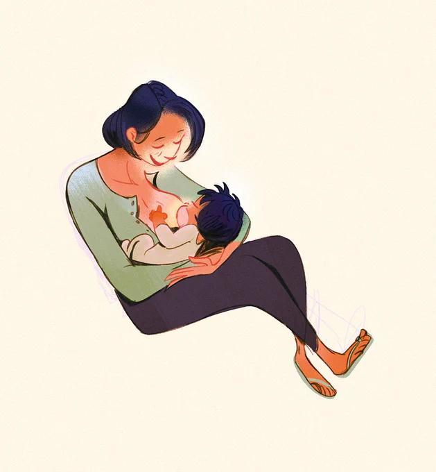 Breastfeeding was tough for us in the beginning but I enjoyed the bonding  