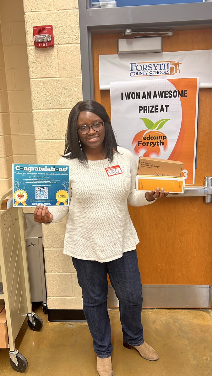 #edcampforsyth winner winner winner