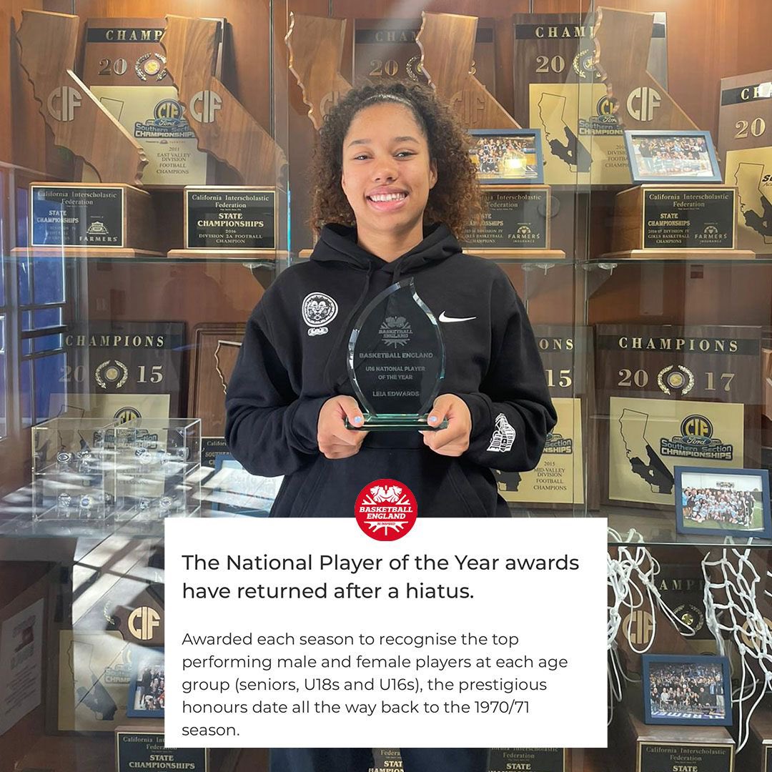 leiaedwards17's tweet image. Thank you @bballengland for naming me U16 National Player of the Year 🏆 and thank you to everyone who has supported me throughout this journey!