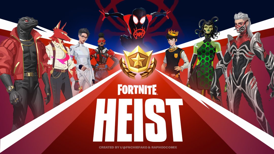 FNChiefAko's tweet photo. Fortnite Season 2: HEIST

Crime rates on the Island have hit an all time high! Explore new POIs, seize banks &amp; become the most wanted! 

Collab with @RaphooComix: https://t.co/AY1UZ1Ei6R

[Check Thread for everything new!] #Fortnite #FortniteSeason2 https://t.co/x2znVLO57c