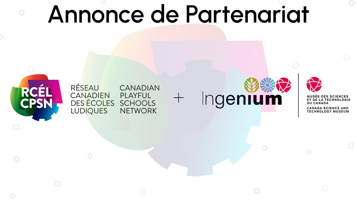 Nous sommes heureux d’annoncer un #parteneriat avec <a href="/IngeniumFr/">Ingenium - Musées des sciences et de l'innovation</a>  qui accueillera les équipes participantes lors de la conférence de clôture du RCÉL en juin au <a href="/ScitechCanada/">Musée des sciences et de la technologie du Canada</a> !!  Plus de détails à venir 😊 #PlayJouer