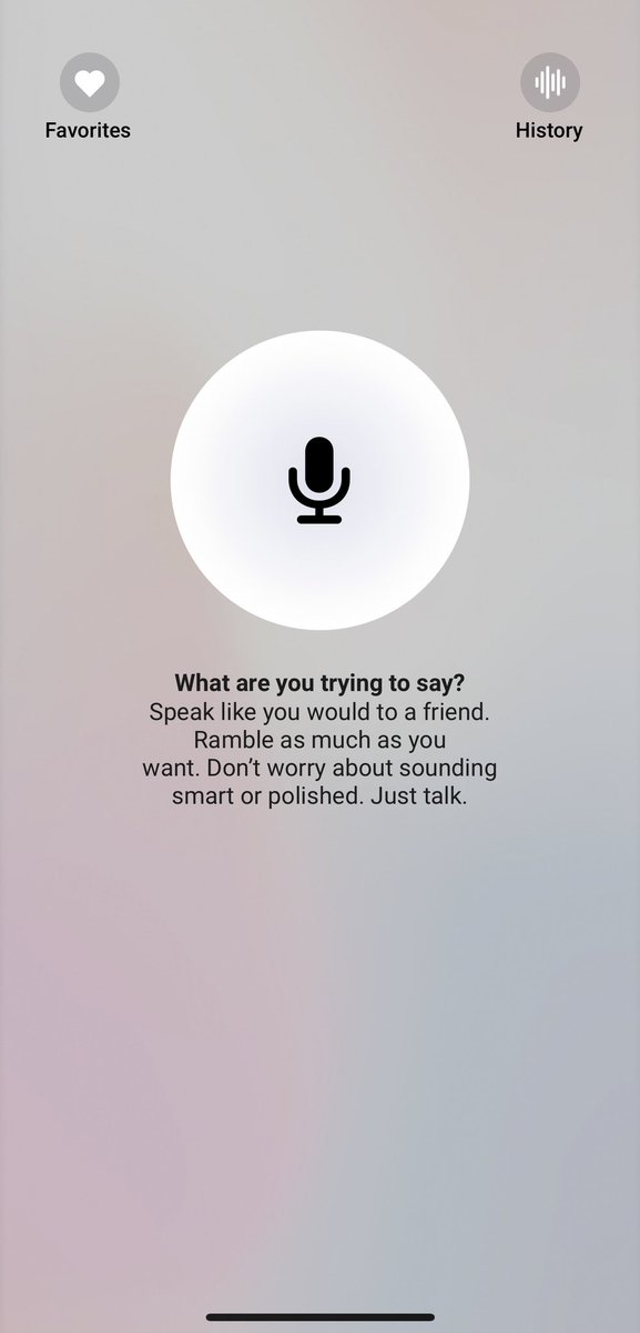 The new @theoasisAI app is beautifully simple and useful.

Hit record, ramble, and it summarizes what you said in a bunch of different formats. Playing with it this weekend and I’ve pulled it out to capture an idea 4 times this morning.