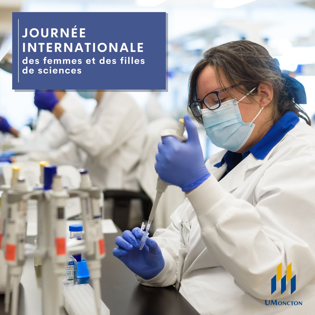 umoncton's tweet photo. En ce 11 février, nous célébrons la Journée internationale des femmes et des filles de sciences ! 💡🙋

Que l’égalité en STIM (sciences, technologie, ingénierie et mathématiques) devienne une réalité ! https://t.co/MAc7jhXvBM
