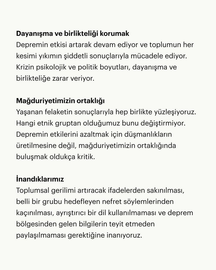 apostonews's tweet image. Yeni medya paydaşları olarak bölgedeki gerilimi artıracak ifadelerden sakınılması, belli bir grubu hedefleyen nefret söylemlerinden kaçınılması, ayrıştırıcı bir dil kullanılmaması, bölgeden gelen bilgileri teyit etmeden paylaşılmaması gerektiğine inanıyoruz.