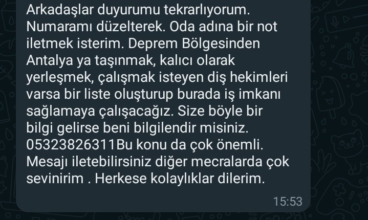 @EkskavatorK @dishekimleri_TR @sakinnnsinirli @htkblr @Asabiyimben123 @mavielma7 
Paylaşabilir miyiz şimdi bir hocam gönderdi birine yardımı dokunur belki🙏