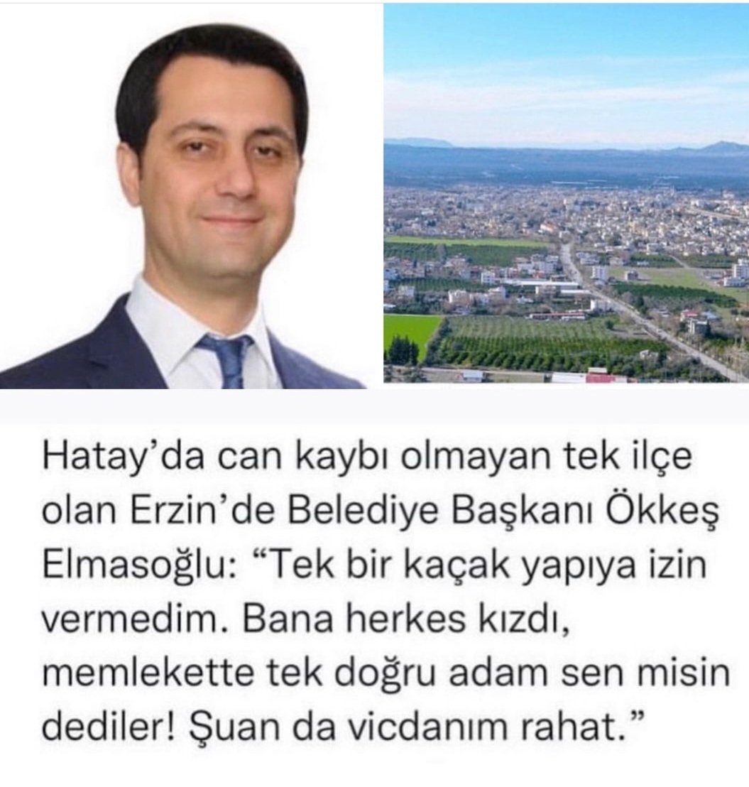EHikmet's tweet photo. Herkes müteahhitleri bulmaya çalıṣıyor. Bu binaları denetliyenleride unutmayalım. Helal olsun #okkeselmasoglu
Sistem insanlara göre değil, insanlar sisteme uymalı 👏👏👏
#depremzede #depremden #Turkey #TurkeySyriaEarthquake  #AHBAP #Balabatv @haluklevent @OguzhanUgur https://t.co/1LGIdfRy3L