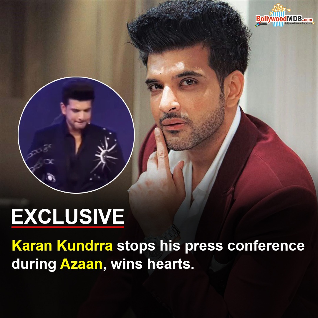 Karan Kundrra stops his press conference during Azaan 

#KaranKundrra #Azaan #bollywoodmdb #tvceleb #celebrity