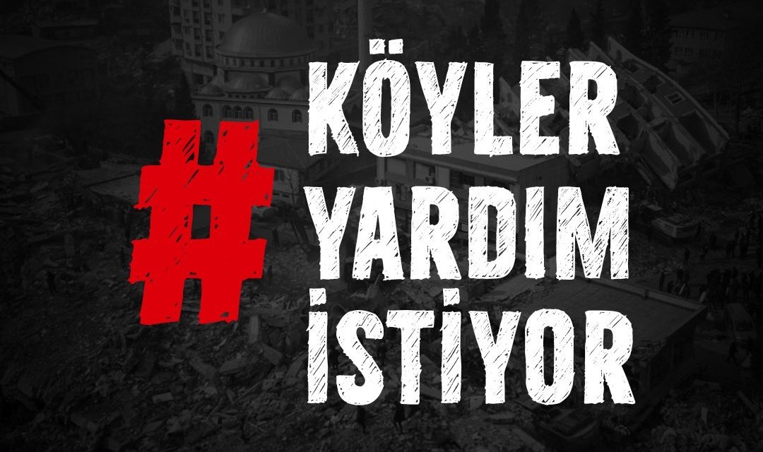 Henüz yardım ulaşmamış köylerimiz var, hep bir ağızdan destek çağırıyoruz. #KöylerYardımİstiyor