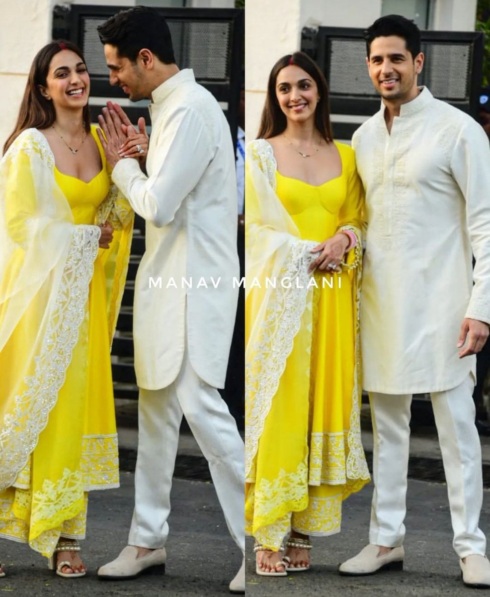 SidMUniverse's tweet photo. Sidharth Malhotra and Kiara Advani arrives in Mumbai snapped at the airport 🤍💛 https://t.co/PdzlmdLLQm